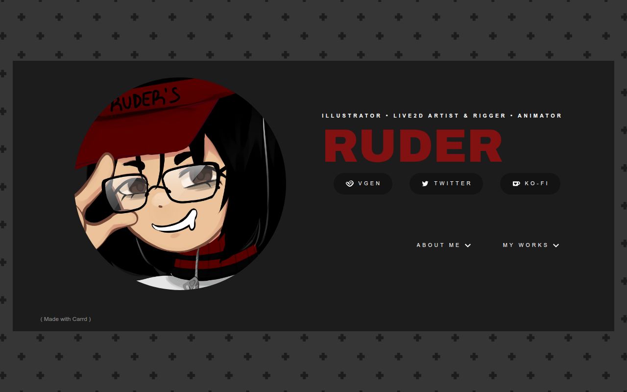 Carrd profile picture for @ruder